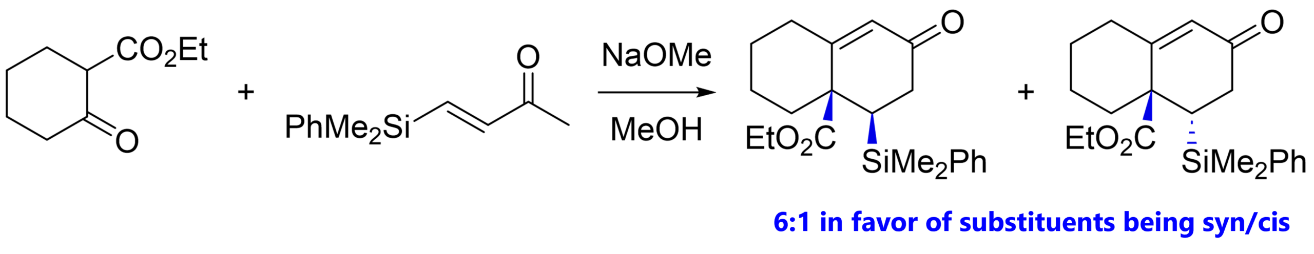 Diastereoselective Robinson annulation reaction