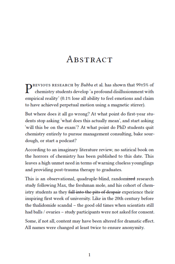 Periodic Tales - The Freshman Mole