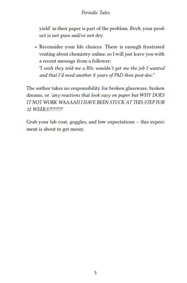 Periodic Tales - The Freshman Mole